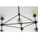 Canada 10 Light 39 inch Black Chandelier Ceiling Light, Geometric Sphere, Black Frame